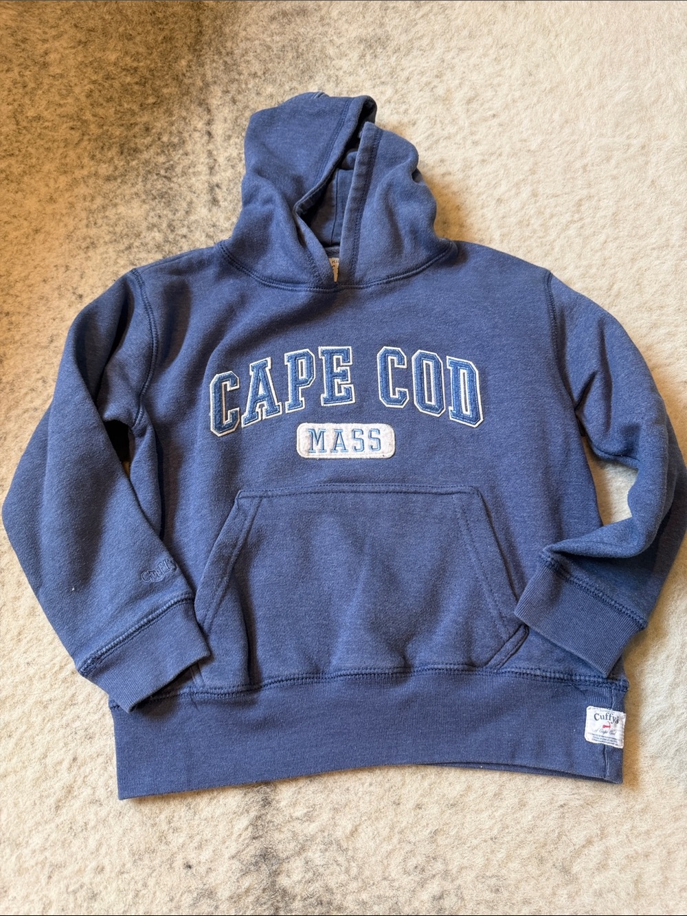Kids Navy Cape Cod 'MASS' Pullover Hoodie